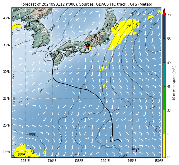 Overall Green Tropical Cyclone alert for SHANSHAN-24 in Japan from