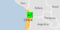 Green earthquake (Magnitude 4.7M, Depth:143.101km) in Chile 23/11/2025 16:23 UTC, 30 thousand in 100km.