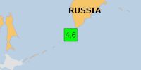 Green earthquake (Magnitude 4.6M, Depth:73.183km) in Russia 28/12/2025 10:46 UTC, Few people affected in 100km.