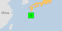 Green earthquake (Magnitude 5M, Depth:22.742km) in Japan 18/02/2026 02:27 UTC, Few people affected in 100km.