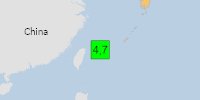 Green earthquake (Magnitude 4.7M, Depth:98.92km) in Japan 18/02/2026 07:35 UTC, 60 thousand in 100km.