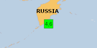 Green earthquake (Magnitude 4.6M, Depth:35km) in Russia 26/02/2026 18:57 UTC, Few people affected in 100km.