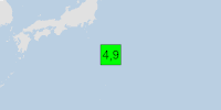 Green earthquake (Magnitude 4.9M, Depth:10km) in Southeast Of Honshu, Japan 09/03/2026 07:38 UTC, No people affected in 100km.
