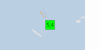 Green earthquake (Magnitude 5.4M, Depth:278.376km) in Vanuatu 02/04/2026 23:22 UTC, 5 thousand in MMI III.