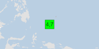 Green earthquake (Magnitude 4.7M, Depth:55.027km) in Palau 10/04/2026 13:15 UTC, Few people affected in 100km.