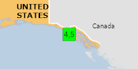 Green earthquake (Magnitude 4.5M, Depth:5km) in United States 10/04/2026 16:43 UTC, 2 thousand in 100km.