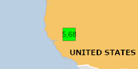 Green earthquake (Magnitude 5.68M, Depth:5km) in United States 14/04/2026 01:29 UTC, 2 thousand in MMI VI.
