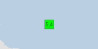 Green earthquake (Magnitude 5.4M, Depth:10km) in Northern Mid-Atlantic Ridge 17/04/2026 12:39 UTC, [unknown].