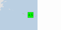 Green earthquake (Magnitude 4.5M, Depth:10km) in Rat Islands, Aleutian Islands 25/04/2026 05:18 UTC, Few people affected in MMI>=I.