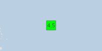 Green earthquake (Magnitude 4.5M, Depth:10km) in Northern Mid-Atlantic Ridge 22/05/2026 23:39 UTC, No people affected in 100km.