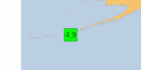 Green earthquake (Magnitude 4.9M, Depth:29.608km) in United States 23/05/2026 09:03 UTC, Few people affected in MMI II.