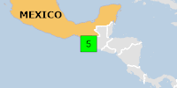 Green earthquake (Magnitude 5M, Depth:80.448km) in Mexico 14/07/2026 01:19 UTC, 4.8 million in 100km.
