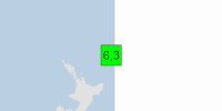 Green earthquake (Magnitude 6.3M, Depth:226.084km) in South Of Kermadec Islands 05/08/2026 07:43 UTC, [unknown].