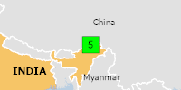 Green earthquake (Magnitude 5M, Depth:10km) in India 05/08/2026 10:06 UTC, 250 thousand in 100km.