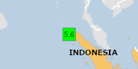 Green earthquake (Magnitude 5.6M, Depth:69.726km) in Indonesia 03/10/2026 23:37 UTC, 1.1 million in MMI IV.
