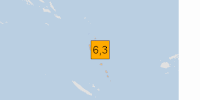 Orange earthquake (Magnitude 6.3M, Depth:10km) in Vanuatu 08/10/2026 09:00 UTC, 10 thousand (in MMI>=VII).