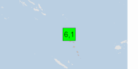 Green earthquake (Magnitude 6.1M, Depth:116km) in Vanuatu 25/10/2026 02:24 UTC, 110 thousand in MMI IV.