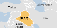 Green flood alert in Iraq