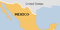 Green flood alert in Mexico