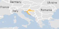 Green flood alert in Croatia