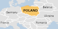 Green flood alert in Poland