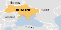 Green flood alert in Ukraine