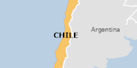 Green flood alert in Chile