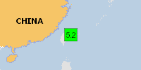 Green earthquake alert (Magnitude 5.2M, Depth:52.67km) in China 16/01/2022 08:15 UTC, 730000 people within 100km.