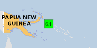 Green earthquake alert (Magnitude 6.1M, Depth:408.08km) in Papua New Guinea 16/01/2022 12:52 UTC, 120000 people within 100km.